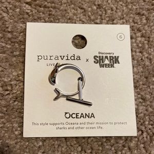 Pura Vida Shark Week Ring Size 6